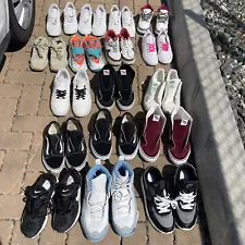 18 Pair Shoe Lot Jordan nike Adidas Vans Shoe Resale Bundle-READ BEFORE BIDDING