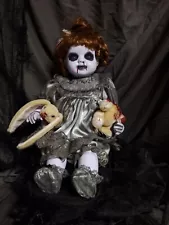 OKAK Creepy Doll Handmade 14 In Tall Halloween Prop