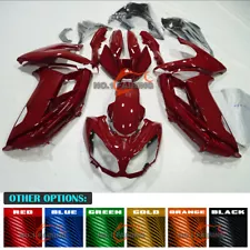 Red Carbon Fiber ABS Fairing Body Kit fit for Kawasaki Ninja 650 2012-2015 ER6F (For: 2015 Kawasaki Ninja 650)