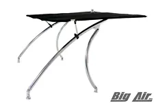 Universal Wakeboard Tower Bimini Top - Onyx Black - Big Air Super Shadow Bimini