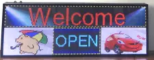 PH5 mm 39"x14" Wifi + USB Programmable Scrolling LED Sign Message Board, Indoor