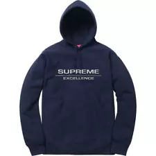 Supreme Reflective Excellence Hooded Sweater Navy Medium F/W 17