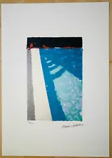 David Hockney (After) "Untitled Pool Reflection" Limited Edition O/S Lithograph