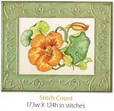 NASTURTIUM - CROSS STITCH PATTERN ONLY (1a)