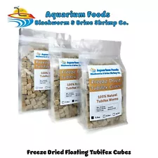 Tubifex Worms--Freeze Dried Tubifex Cubes for all Tropical Fish