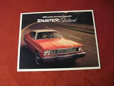 1976 Plymouth Duster Valiant Sales Brochure Booklet Catalog Old Original