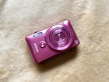 [RARE] Pink Nikon Coolpix S6900 16MP Camera With Battery, Pouch, Usb Charger