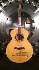 Blueberry Guitar Handmade Acoustic Guitar - Lady Liberty w/ Original Case