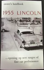 1955 Lincoln Owners Manual Capri Custom