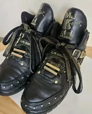 90s BLACK LA Gear Michael Jackson BILLIE JEAN Sneakers Women's 8.5 HEE HEE!