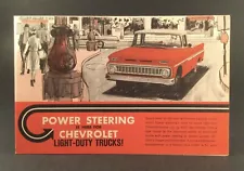 1963 CHEVROLET LIGHT-DUTY TRUCKS POWERSTEERING SALES/PRODUCT FLYER