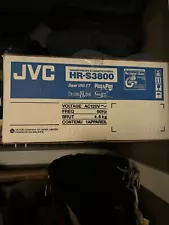 JVC HR-S3800U Super VHS VCR S-VHS Player Recorder Brand New In The Box