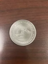 Veteran of Foreign Wars (VFW) Silver Challenge Coin - USS Yorktown