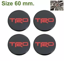 Stickers Resin Reflect Logo Decor Emblem Wheels Center Caps for TRD 60mm. 4pcs.