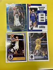 Steph Curry 4 Card NBA Basketball Lot - Panini Select / Contenders