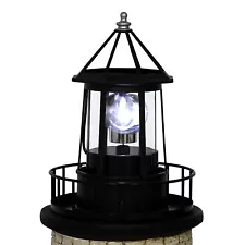 Solar Lighthouse Rotating Light - 360 Degree Light Houses Lamp For Yard, IP65...