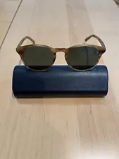 Warby Parker Downing Wide Brown Matte Oakwood Sunglasses