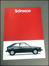 1981 VW Volkswagen Scirocco and S 12-page Original Car Sales Brochure Catalog