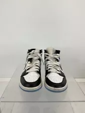 Air Jordan 1 Mid University Blue Black White Sneakers 6.5