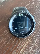 Suunto Core Deep Black Digital Dial Black Poly Watch. Needs New Band