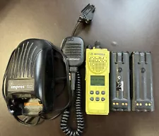 MOTOROLA XTS3000 RADIO 450 to 512 UHF WITH CHARGER, MIC AND TWO BATTERIES USED