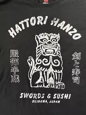 Hanes Kill Bill Hattori Hanzo Swords And Sushi XL Tee Uma Thurman