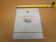 1962 Allis Chalmers Gleaner Combine A II 2 C Hillside sales brochure 22 pg