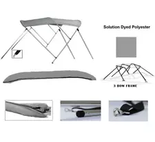 3-Bow Aluminum Bimini Top Compatible with Chris Craft 21 SCORPION CD THRU-1989