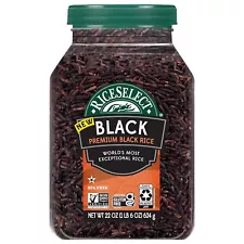 RiceSelect Premium Black Rice, Whole-Grain, Gluten-Free, Non-GMO, and Vegan Rice