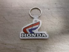 Honda Red White Blue Wing Retro Vintage Motorcycle Keychain Key Chain ATC XR CR (For: Honda Dream 150)