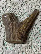 Deer Antler Pipe 2.75" x 3"