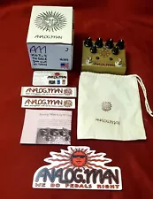 Analogman King of Tone V4 Overdrive Pedal 2nd Output Higher Gain Both Ext Switch