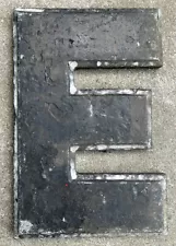 Vintage 1936 Wagner Sign Service Cast Aluminum Move Theater Marquee 8" Letter E