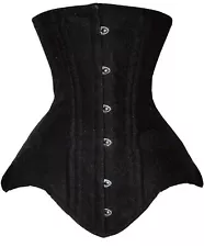 SHAPERX Long Torso Double Steel Boned Heavy Duty Underbust Waist Training Corset