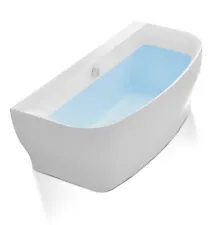 Bank Series 5.41 ft. Freestanding Bathtub in White