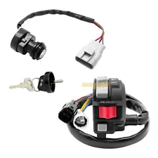 Handlebar Start Switch & Ignition Key Switch for Yamaha Kodiak 450 700 2016-2023 (For: 2020 Yamaha Kodiak 450)