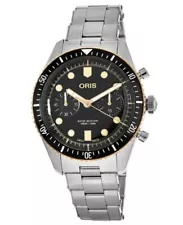 New Oris Divers Sixty-Five Chronograph Men's Watch 01 771 7744 4354-07 8 21 18