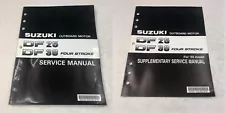 Suzuki DF 25 30 Outboard Boat Motor Service + Supplementary Manual Set