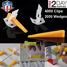 600-6000 Reusable Tile Leveling System Clips Wedges Wall Floor Spacers Tilling