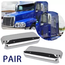 For 2004-2018 Freightliner Century Columbia Chrome Door Mirrors Cover LH+RH Pair (For: 2006 Freightliner Coronado)