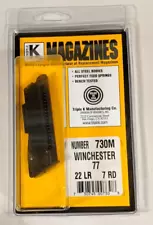 Triple K Brand Number 730m Winchester 77 22LR 7rd Magazine All Steel Bodies