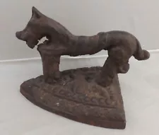 HTF Rare Antique 18th-19th? Century Cast Iron Sea Horse Flat Iron Door Stop Cool