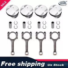 PISTONS & RINGS CONNECTING ROD KIT FOR BUICK CHEVROLET GMC SATURN 2.4L HOT SALE