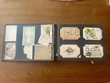 EARLY 1900'S FAMILY TRAVEL 300+PC. SOUVENIR POST CARD ALBUM FEW PHOTOS