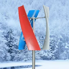 SALE DC 12V 3-Blades Helix Wind Turbine Generator Vertical Axis Wind Power