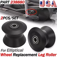 2 For Proform XP160 Cross Trainer Elliptical Wheel Replacement Leg Roller 238880