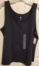 Dip Tank Top Women's Size 2X Black