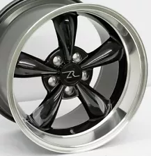 17" Gloss Black Mustang Bullitt style Wheels 17x9 17x10.5 5x114.3 SN95 94-04