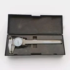 Vintage Stainless 4 Way Dial Caliper 6" X 1/1000 Good Condition Calipers