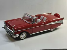 Road Tough 1957 Chevy Bel Air Convertible 1:18 Scale Die Cast Red